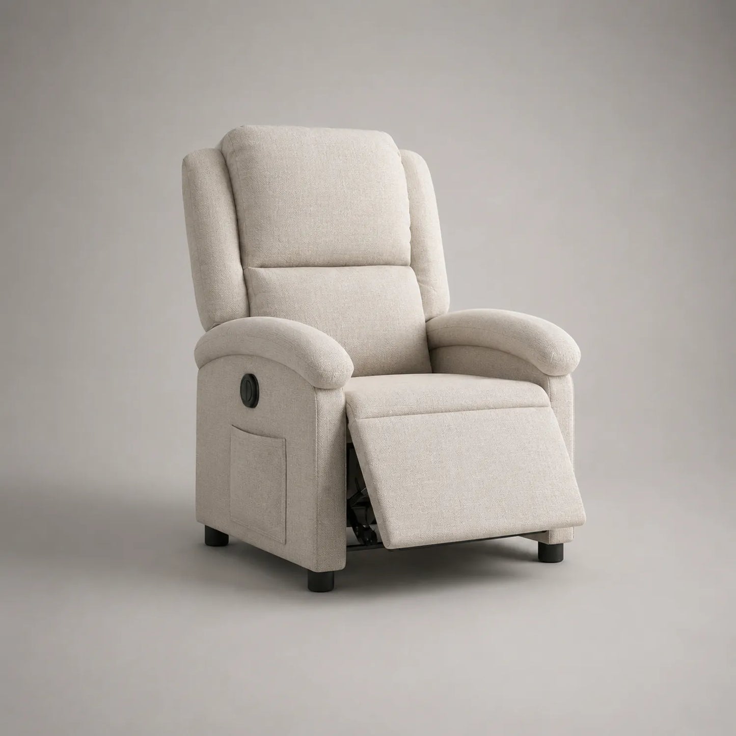 Verstellbarer Relaxsessel aus Stoff Beige