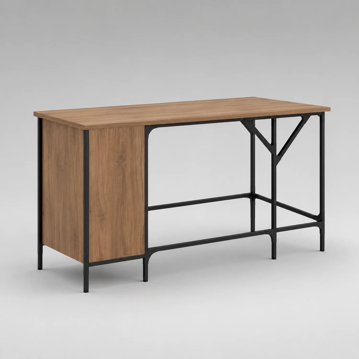 Schreibtisch MDF Metallgestell 120x60x75cm
