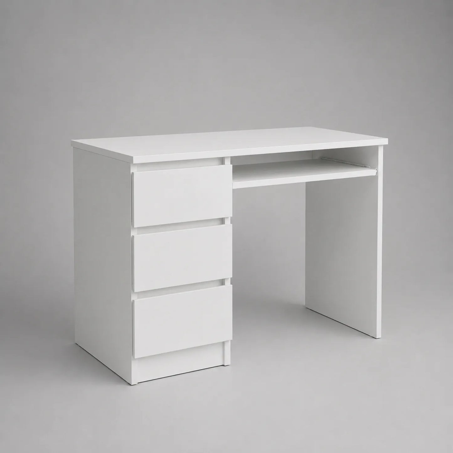 Schreibtisch mit Schubladen Weiß Spanplatte 120x60x75 cm