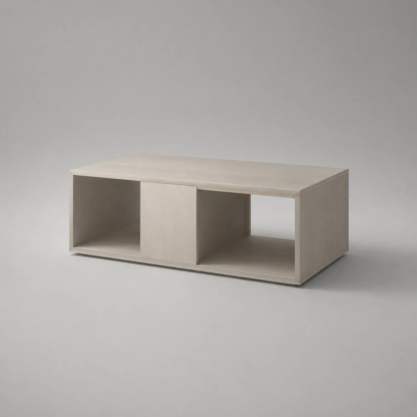 Rechteckiger Couchtisch aus MDF, 120x60x40 cm, Eichenholzoptik