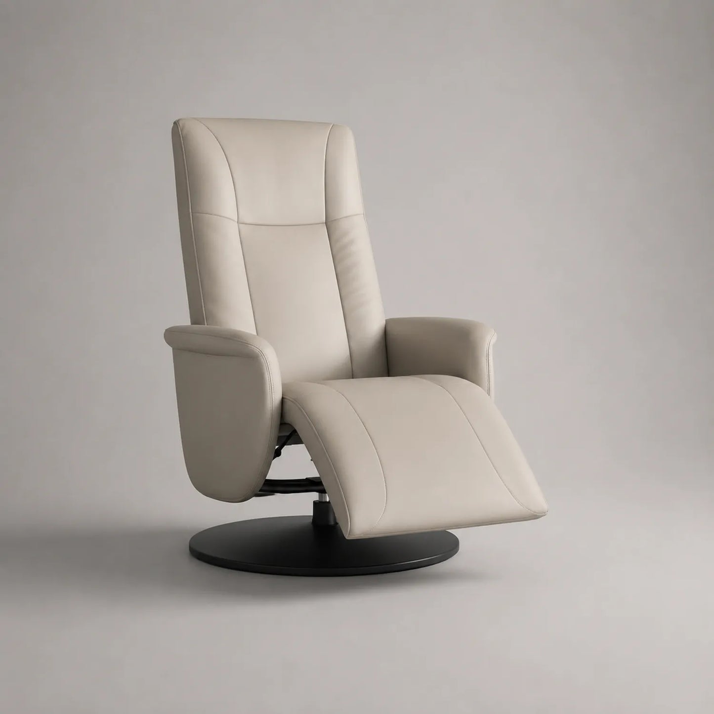 Relaxsessel Leder Beige 110cm