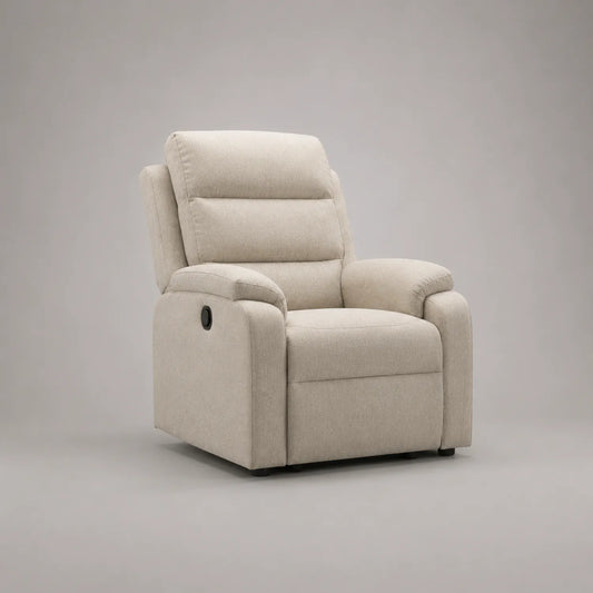Verstellbarer Sessel aus Stoff Beige